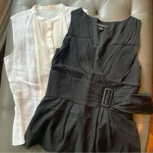 Tory Burch and Nougat London silk tops